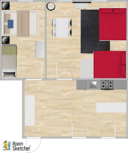 Bright Red Heart Apartment In Leopoldstadt เวียนนา ภายนอก รูปภาพ